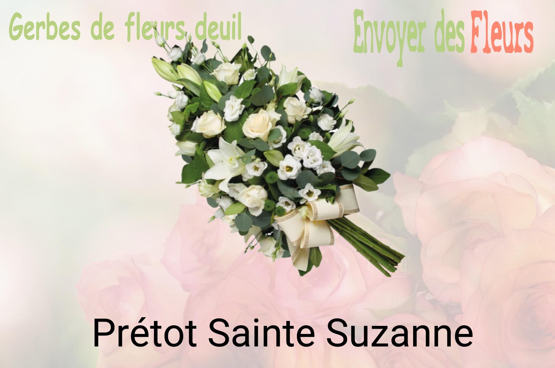 Gerbe de fleurs de deuil livrée à Prétot-Sainte-Suzanne
